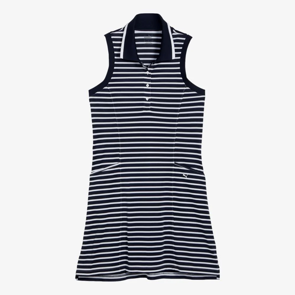 PUMA Beaufort Stripe Pique Sleeveless Dress - Image 4