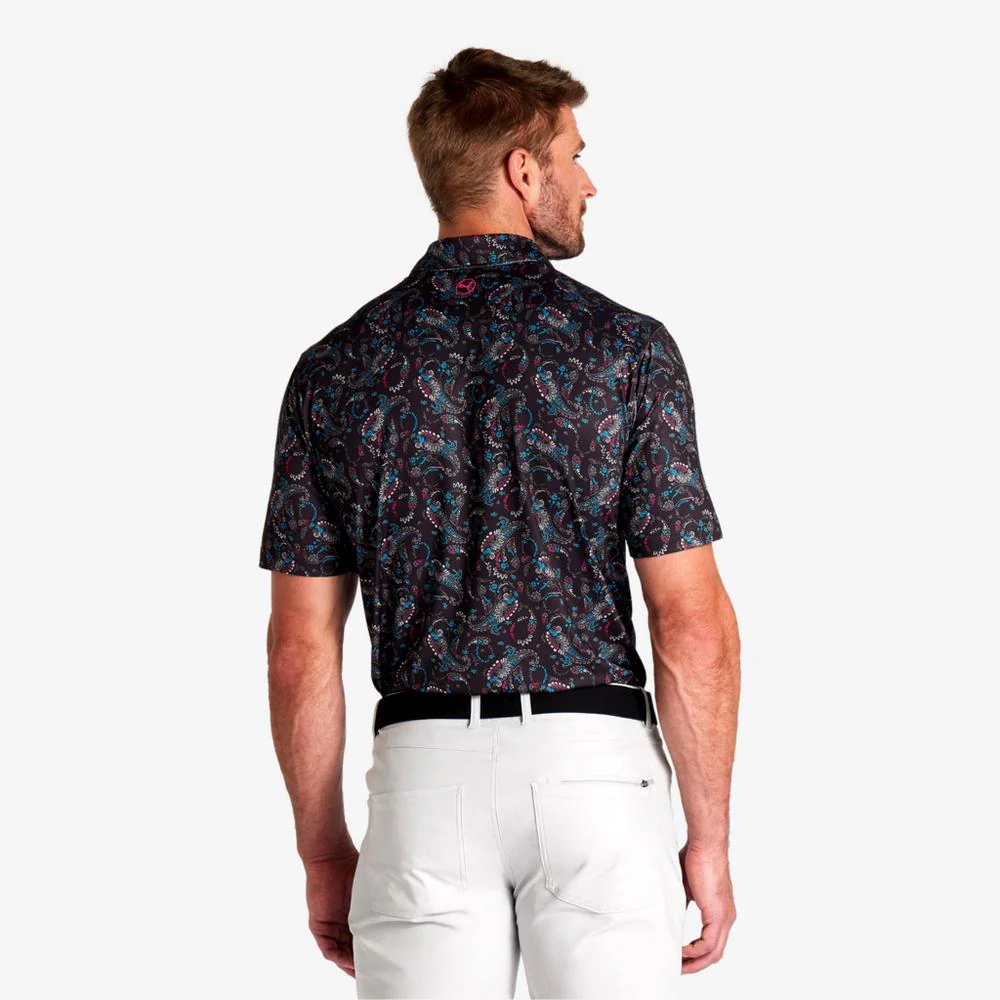 PUMA CLOUDSPUN Paisley Golf Polo - Image 2