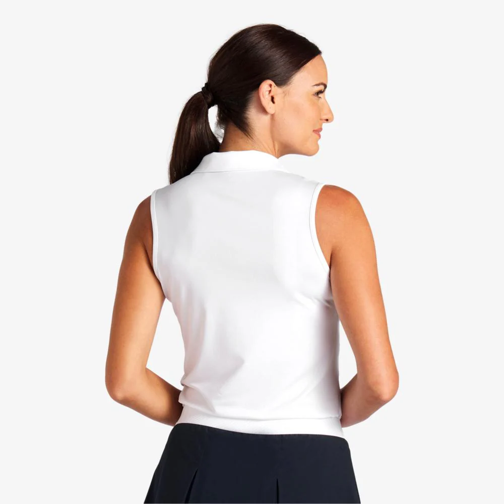 PUMA CLOUDSPUN Piped Sleeveless Polo Shirt - Image 3