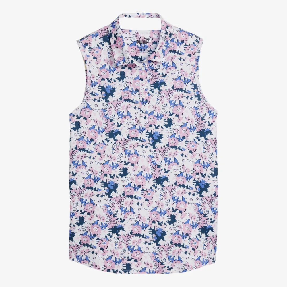 PUMA MATTR Bloom Sleeveless Polo Shirt - Image 5