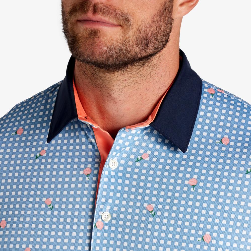 PUMA Men's Pique Gingham Golf Polo - Image 3
